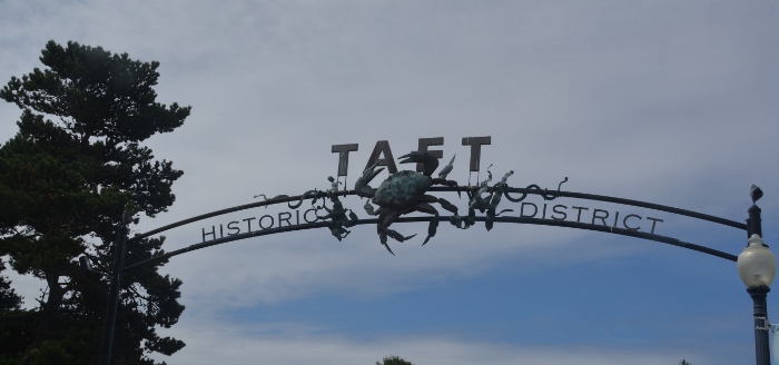 Taft District welcome sign